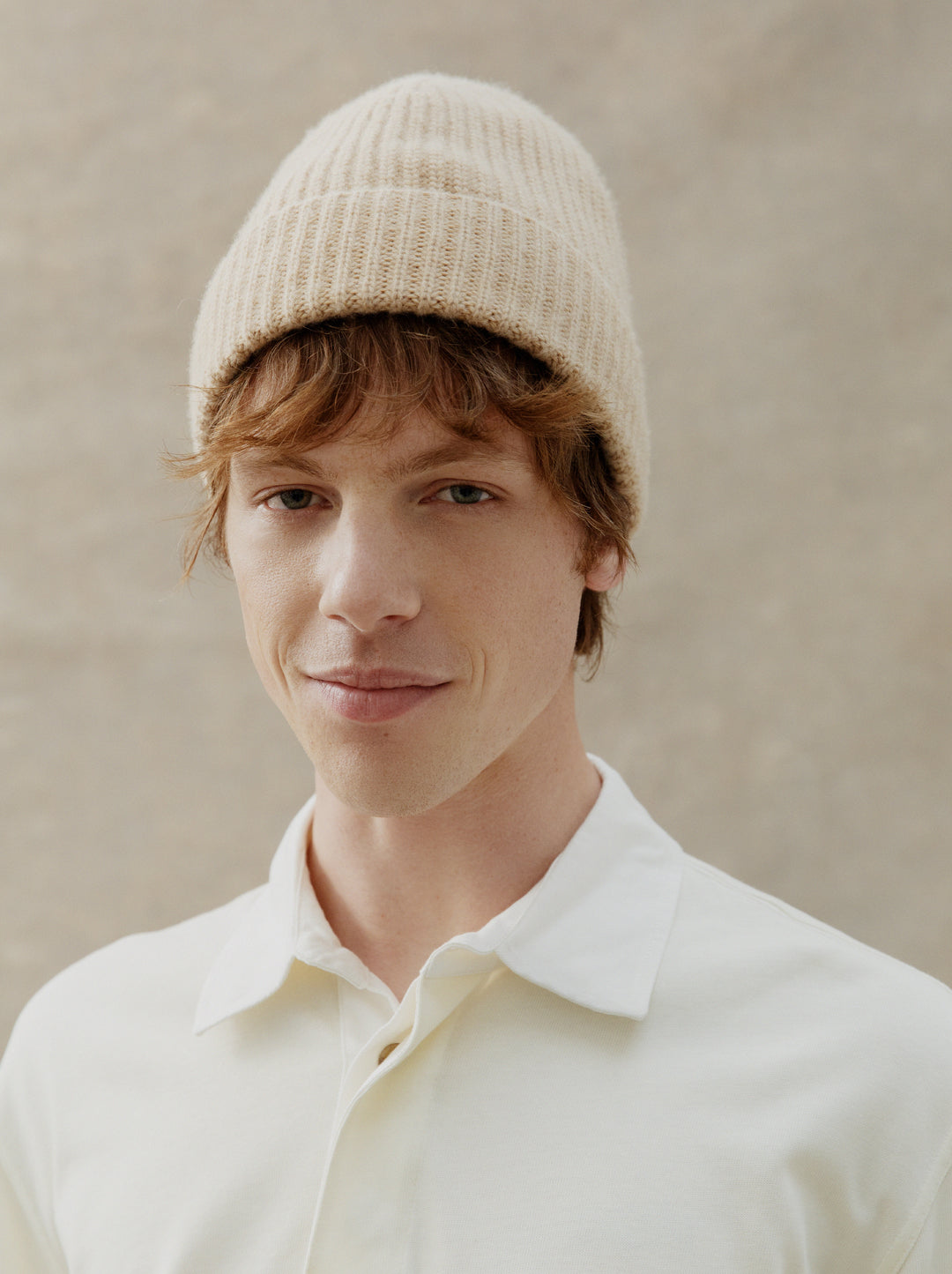 Bonnet LAINE TRICOTÉ beige