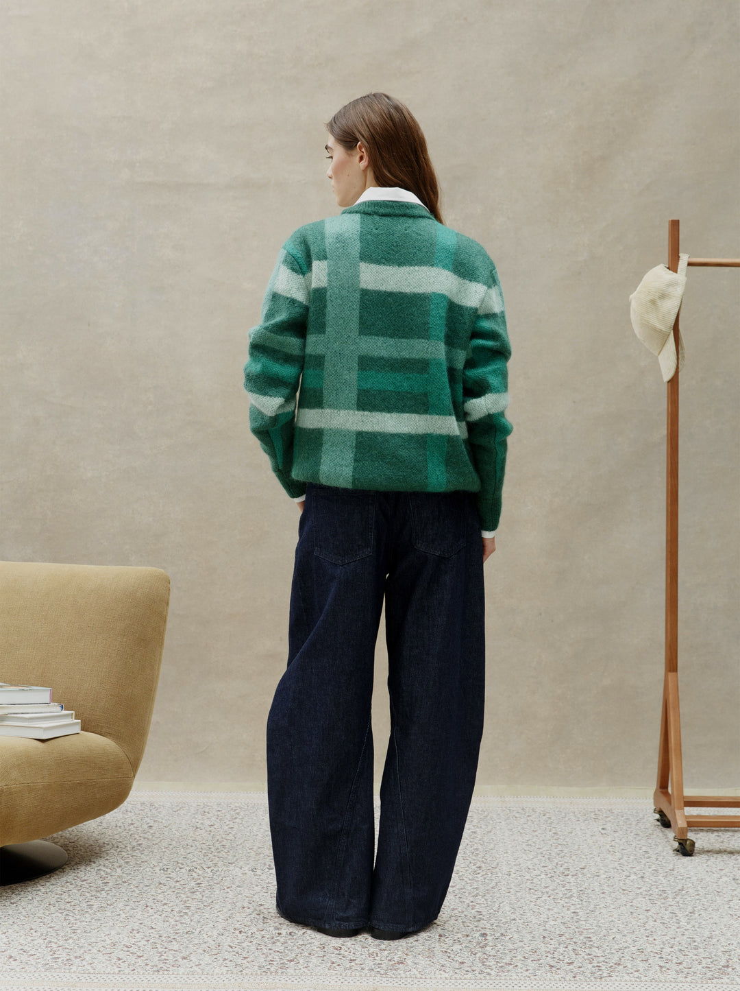 Pull unisexe mohair NUANCIER vert