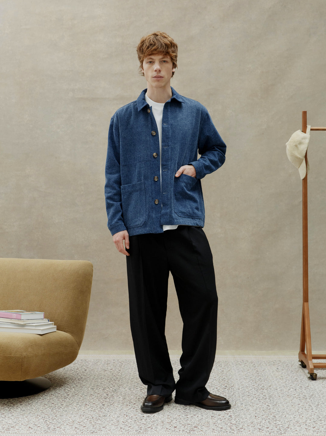 Veste brodée unisexe LIBERTÉ denim