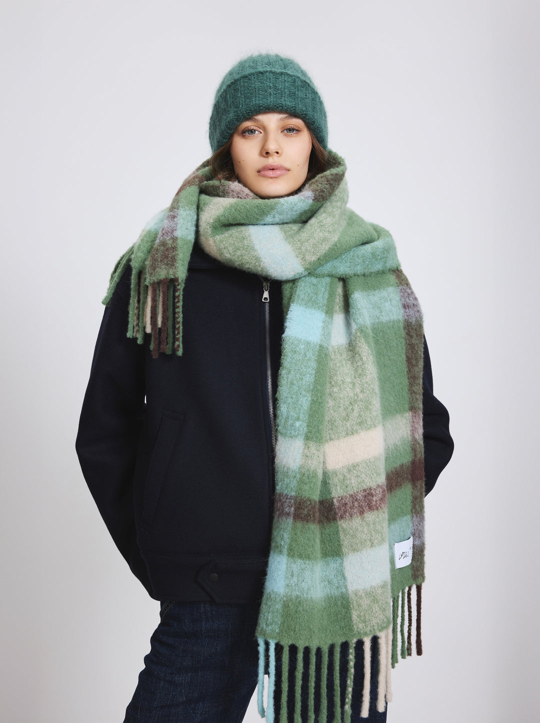 Écharpe ALPAGA nuancier vert