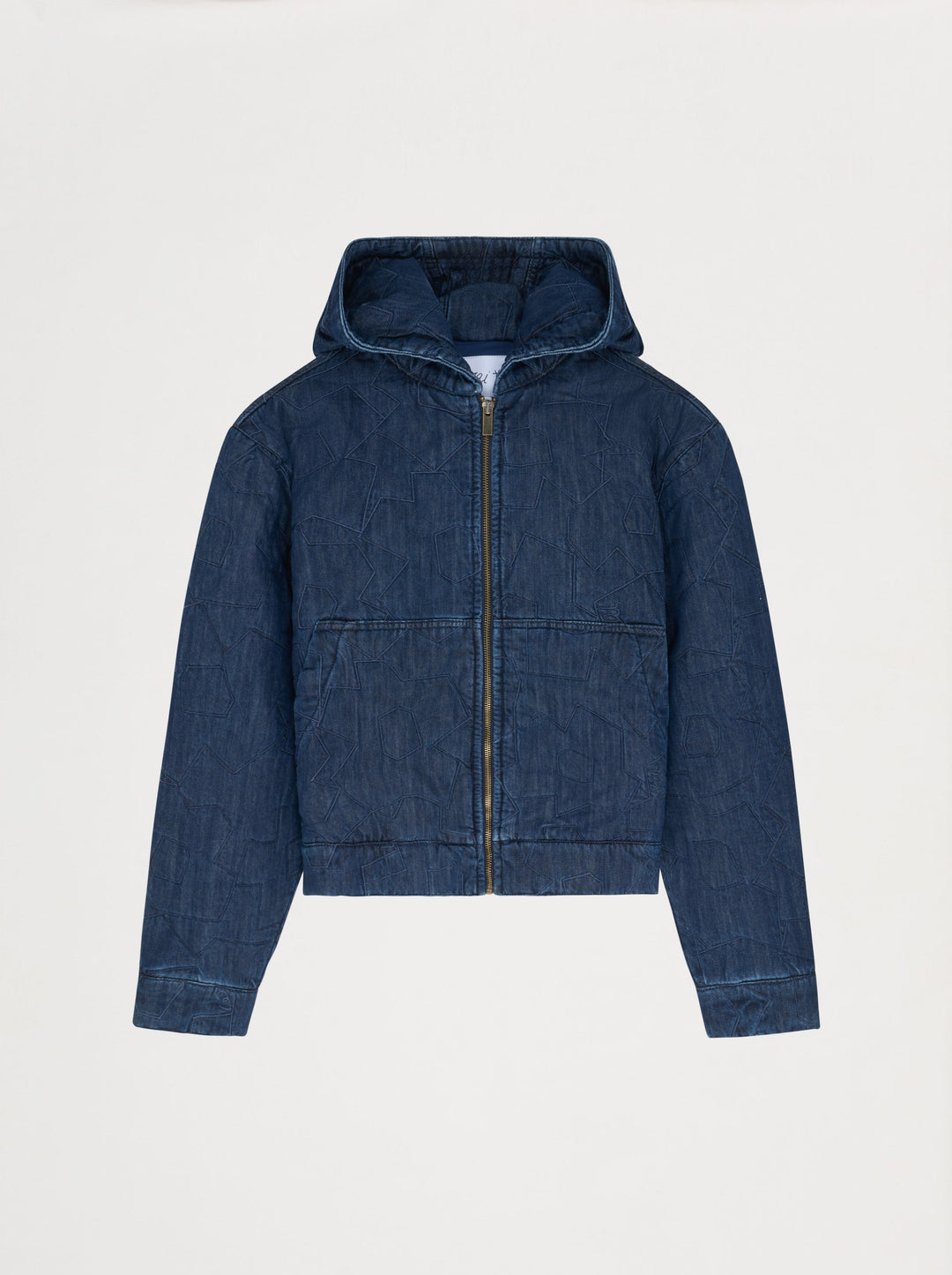 Veste à capuche unisexe TRAIT FLEURI matelassé