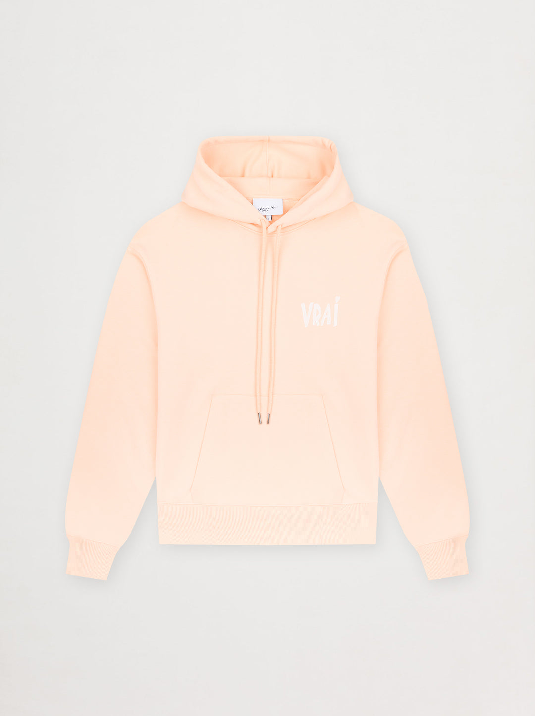 Sweat capuche unisexe FRESQUE abricot