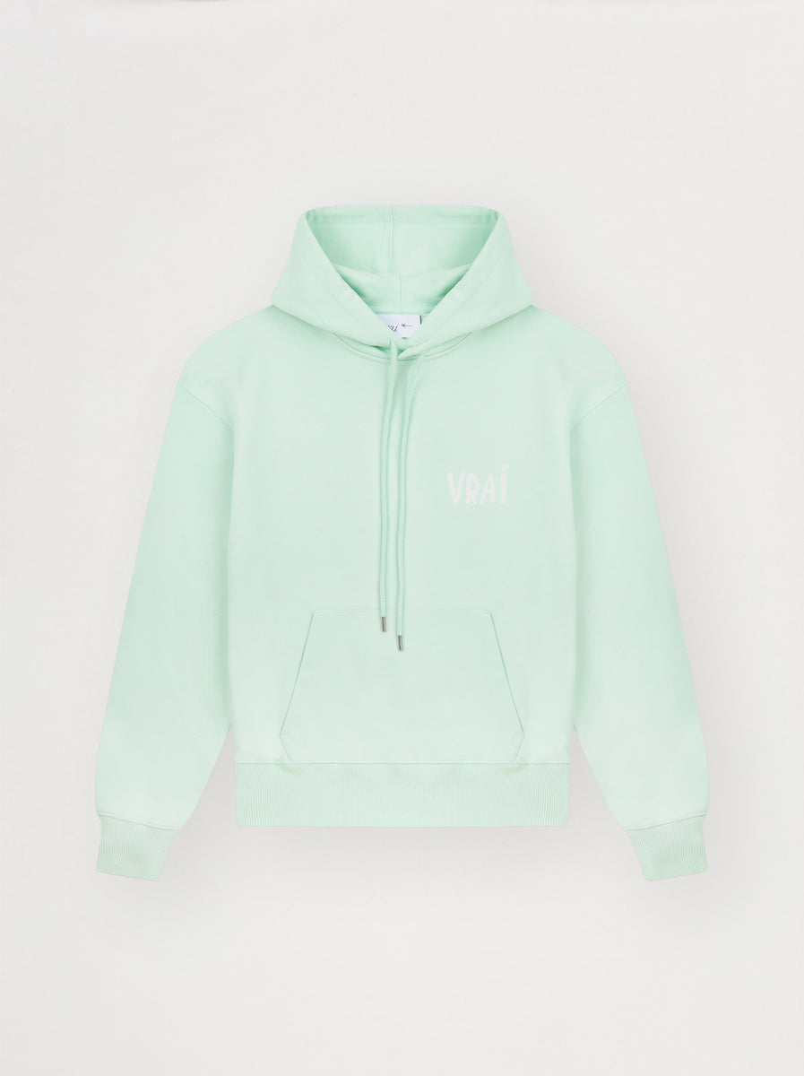Sweat à capuche à logo Essentialvert menthe clair pour Homme | FR