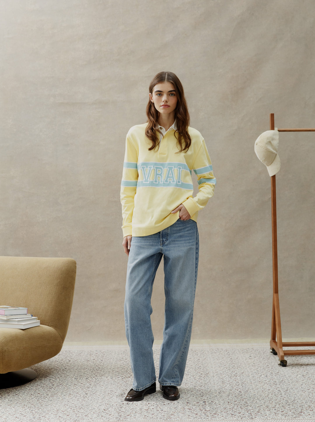 Polo unisexe VRAI jaune