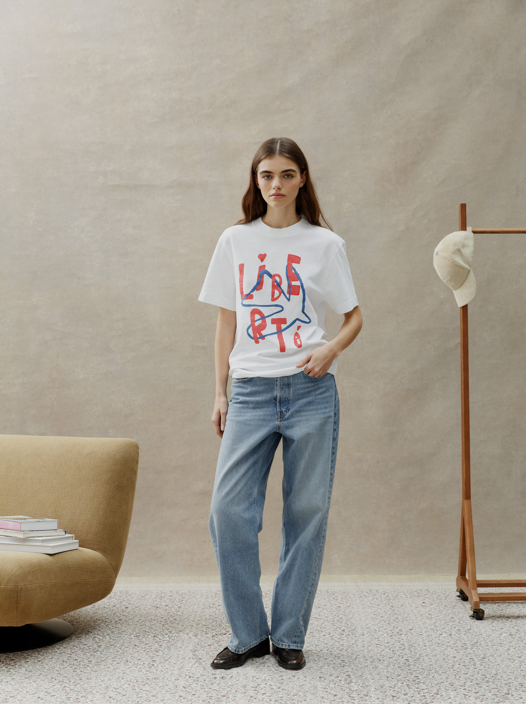 T-shirt unisexe ESQUISSE blanc