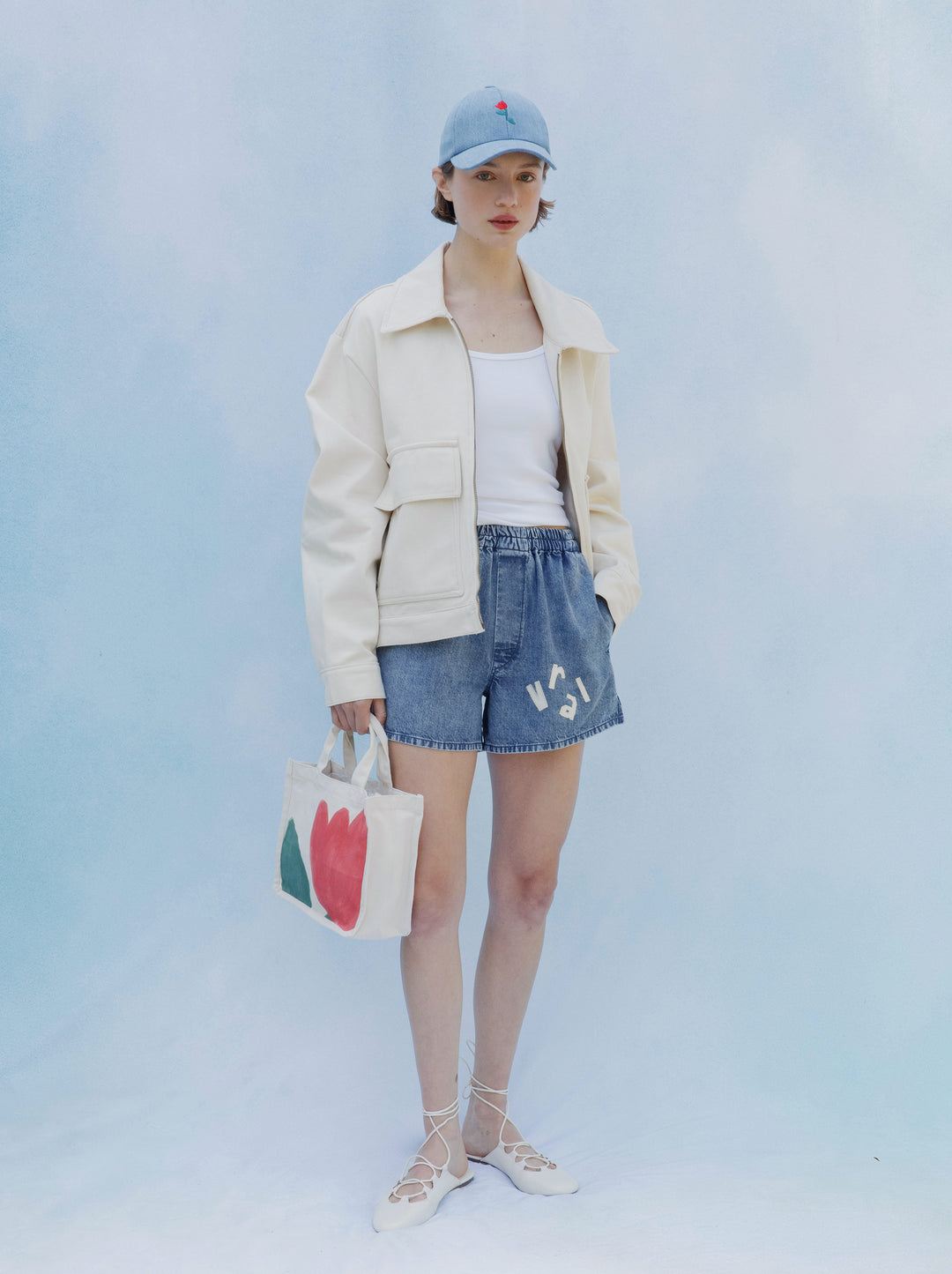 Veste unisexe FLEUR écru