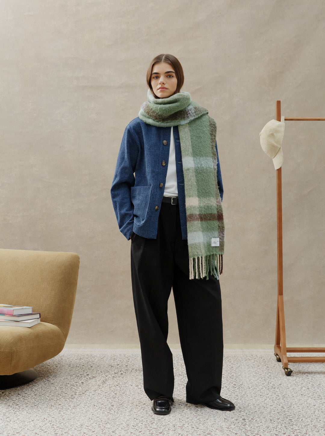 Écharpe ALPAGA nuancier vert