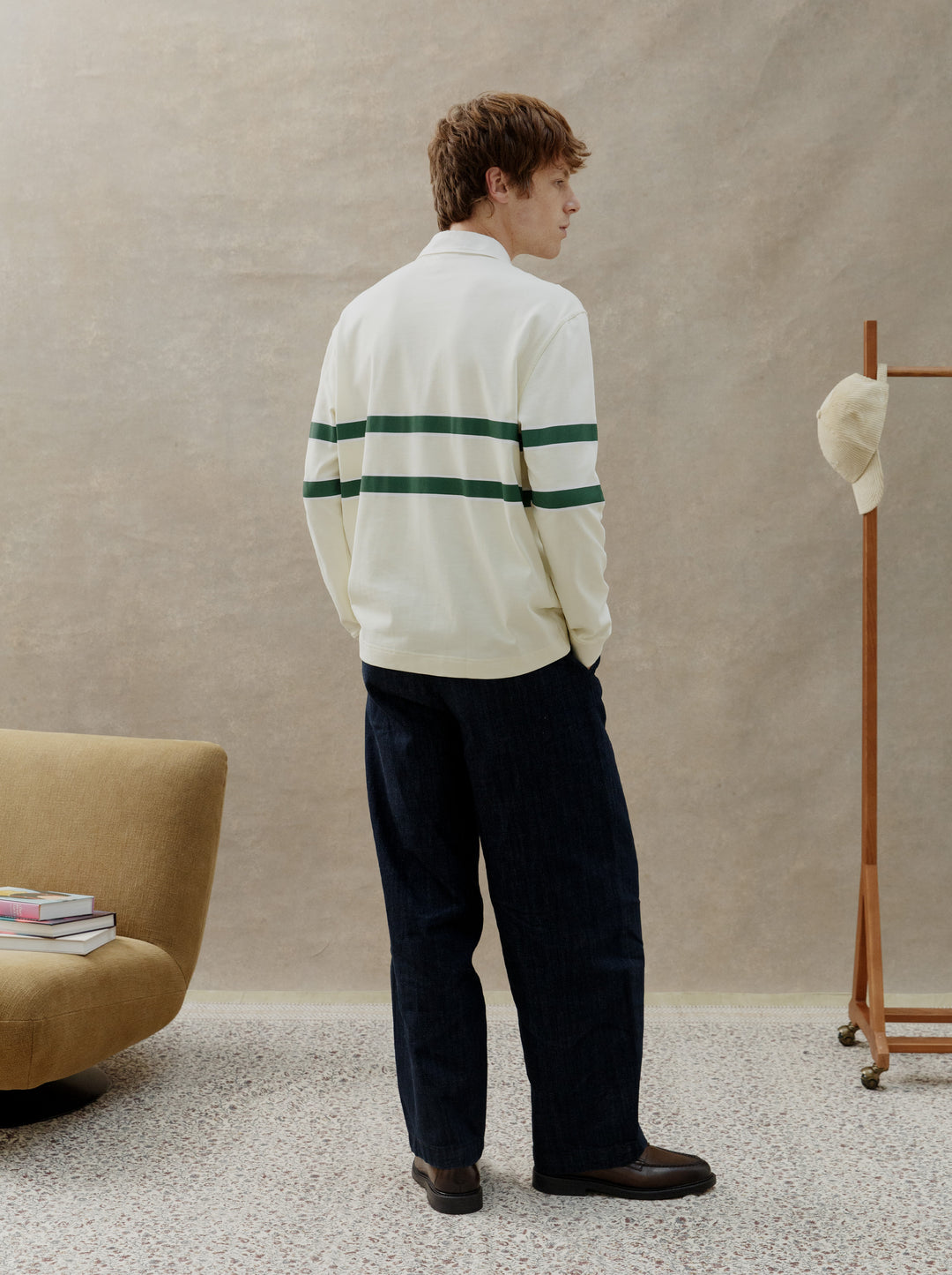 Polo unisexe VRAI écru