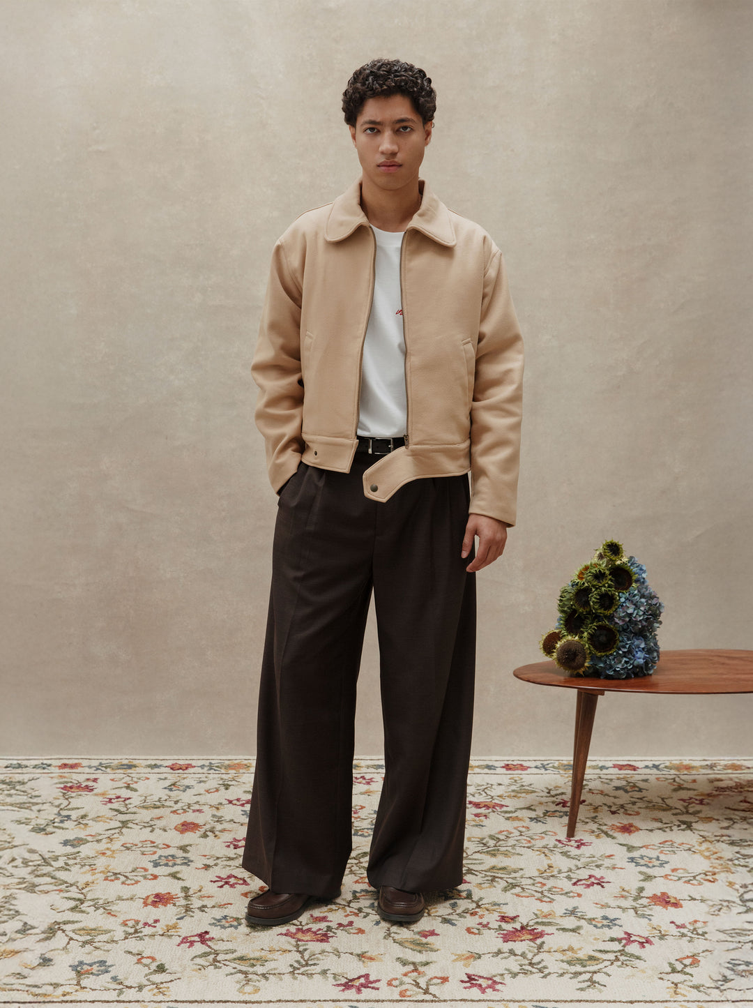Blouson SCULPTURE rose glacé