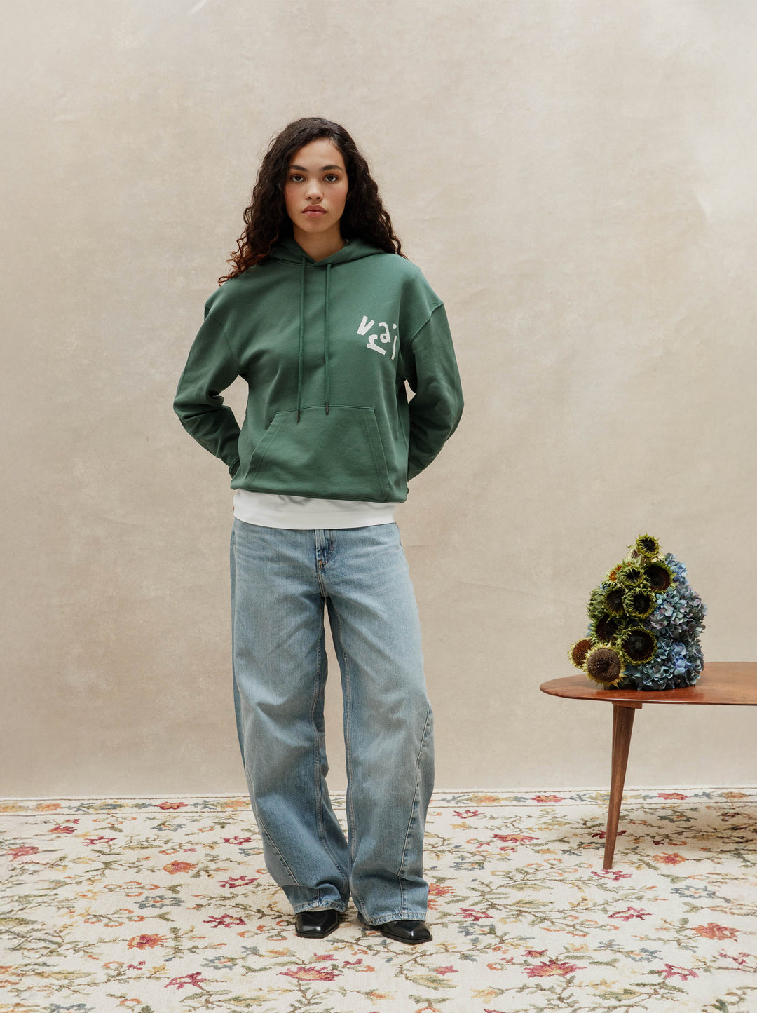 Sweat capuche unisexe VRAI CRAYONNÉ feuillage