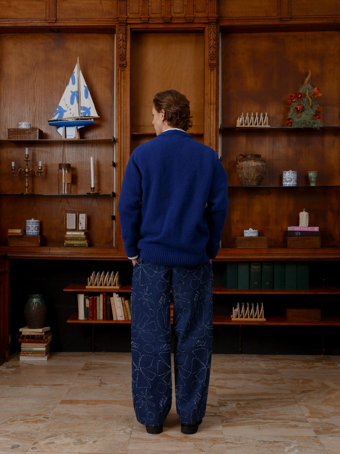 Pantalon élastique unisexe FLEURS D’HIVER