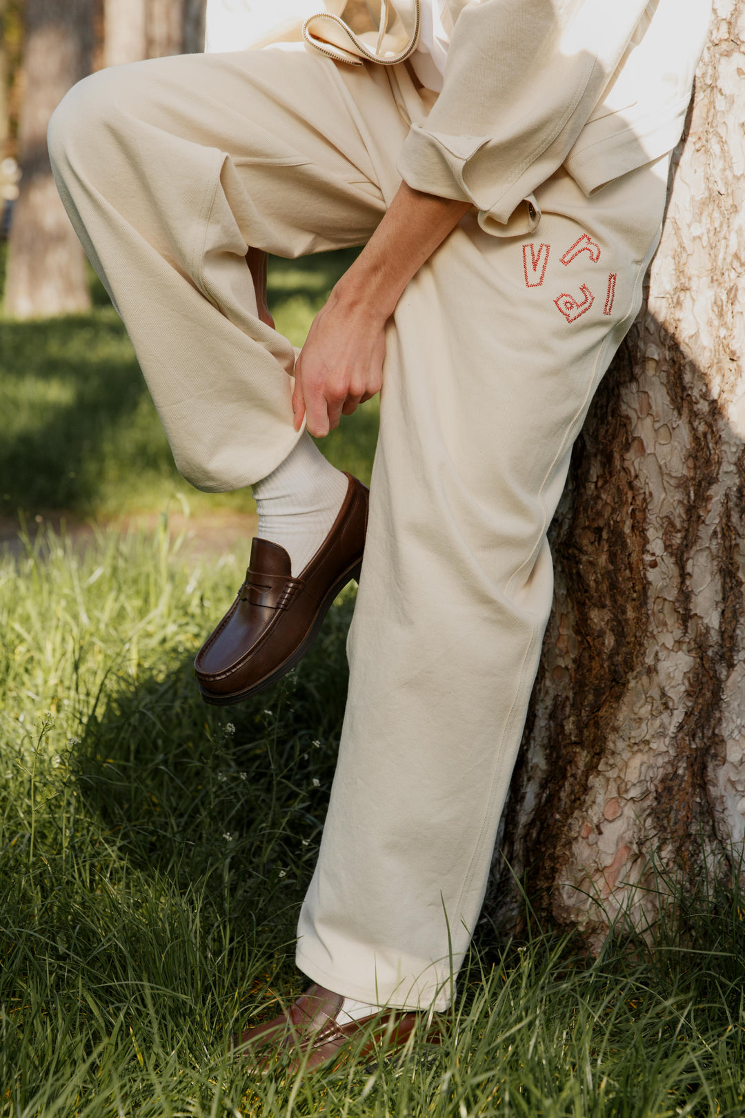 Pantalon PATCH écru