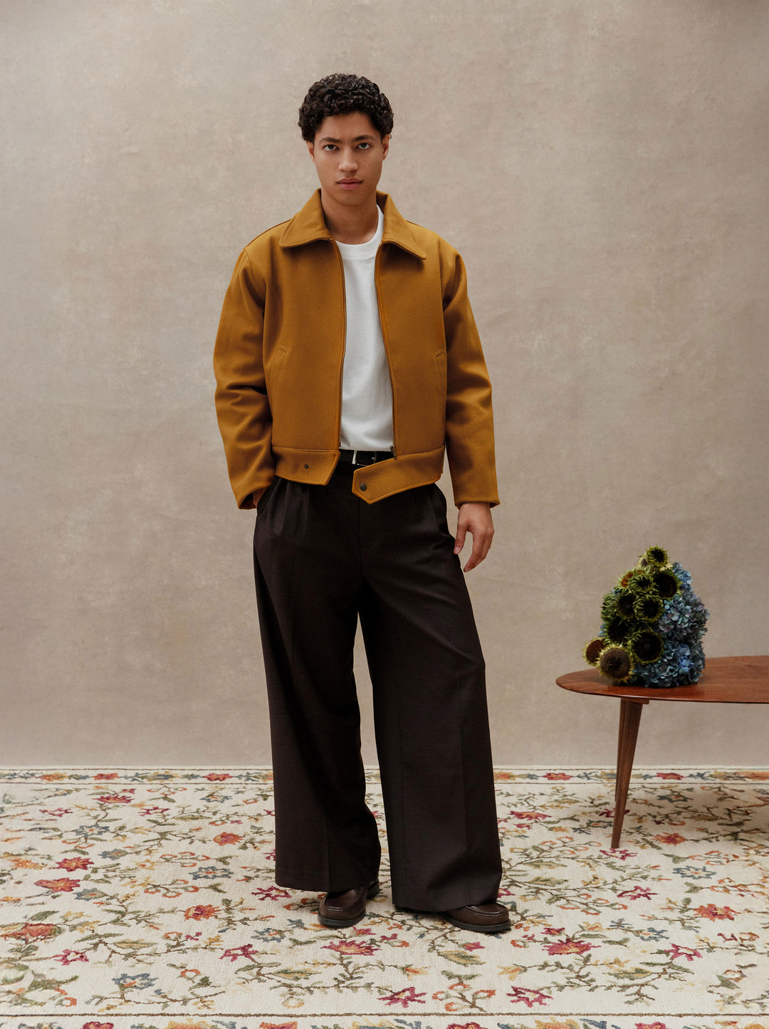 Blouson SCULPTURE terre jaune