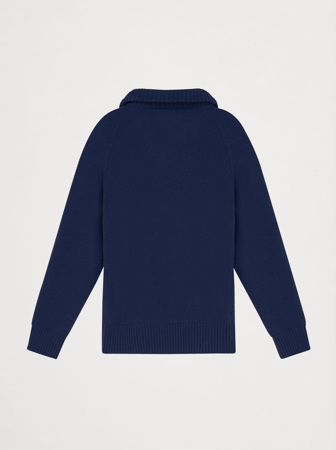 Pull unisexe col cheminée FLEUR bleu