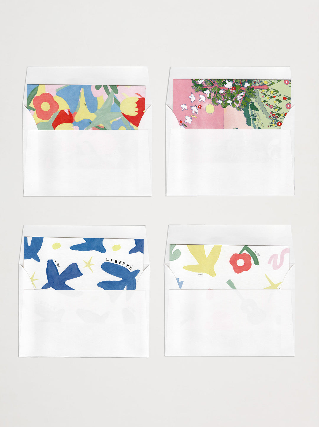 Collection de 4 cartes postales