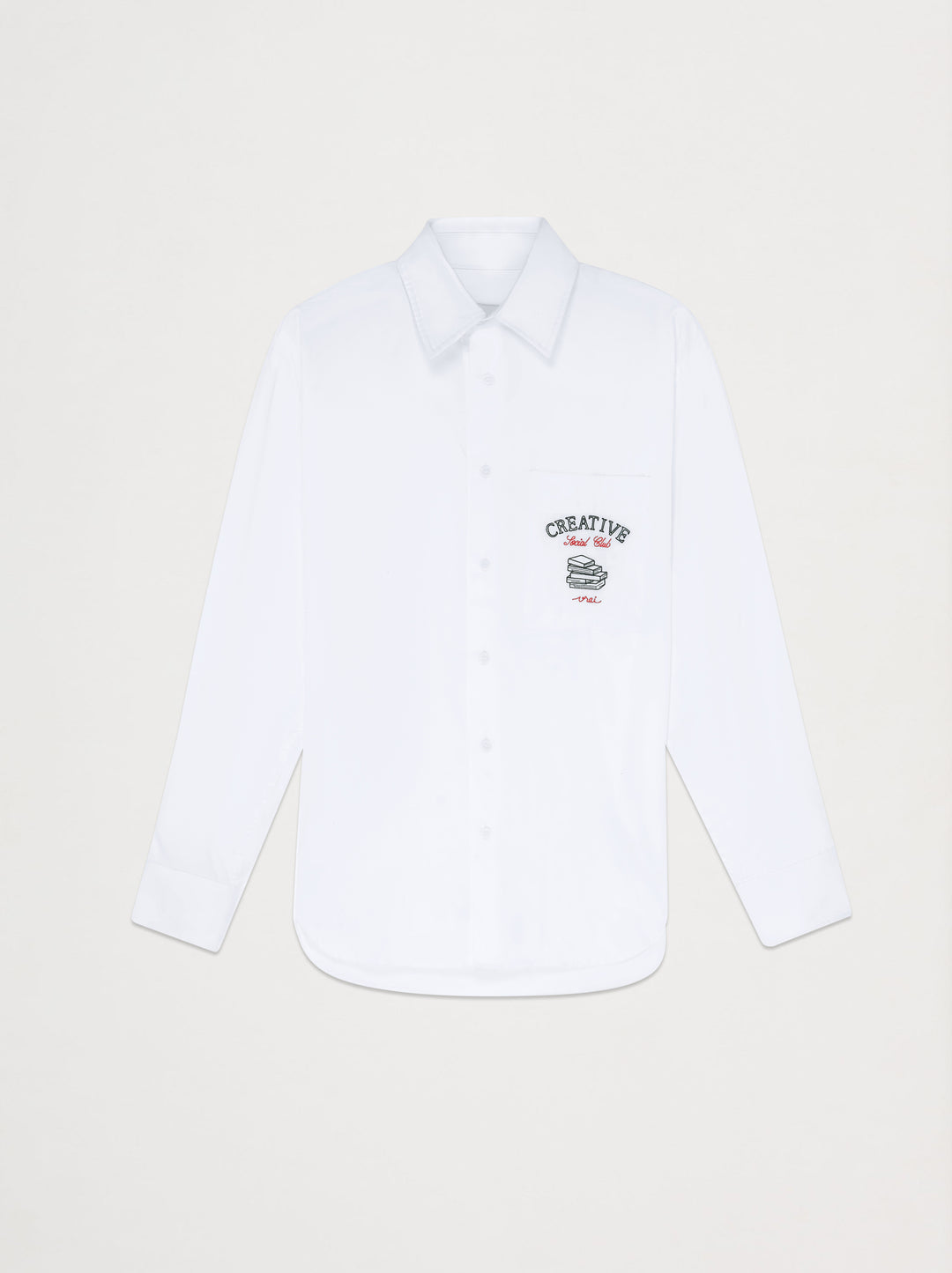 Chemise unisexe EMBLÊME blanc