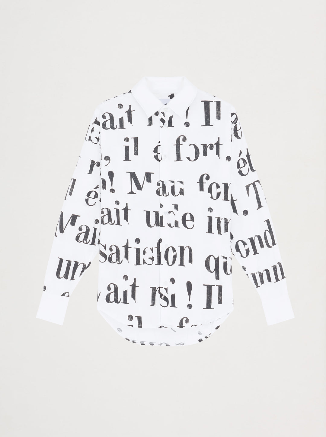 Chemise unisexe LIVRE OUVERT blanc
