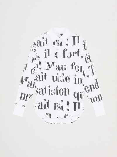 Chemise unisexe LIVRE OUVERT blanc