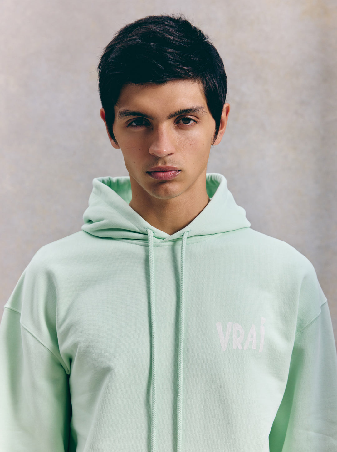 Sweat capuche FRESQUE vert d'eau