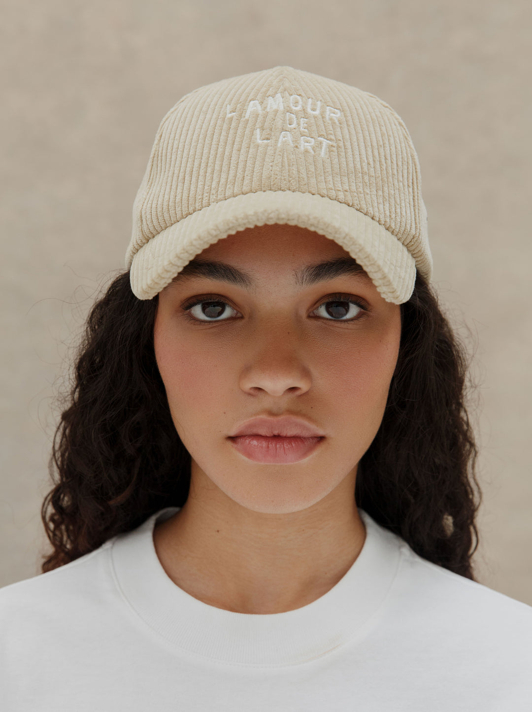Casquette L'AMOUR DE L'ART velours huile de lin