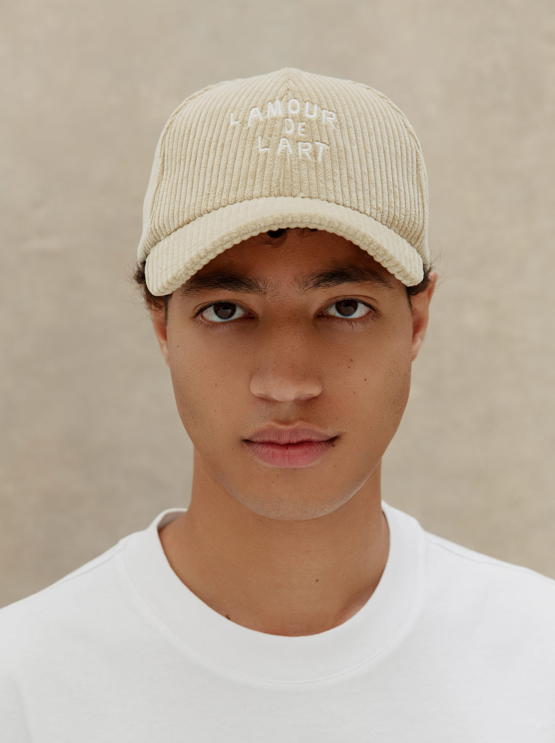 Casquette L'AMOUR DE L'ART velours huile de lin