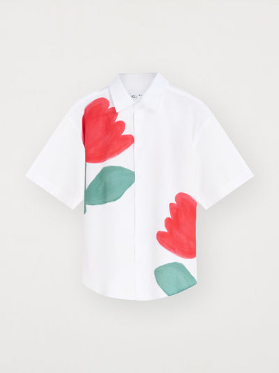 Chemise unisexe FLEURI manches courtes