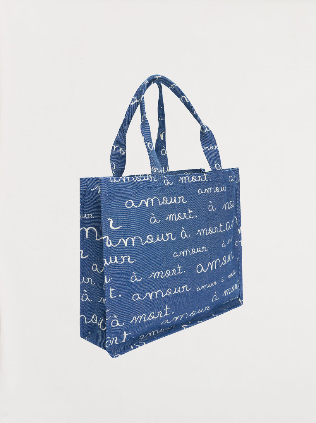 Cabas AMOUR jacquard denim