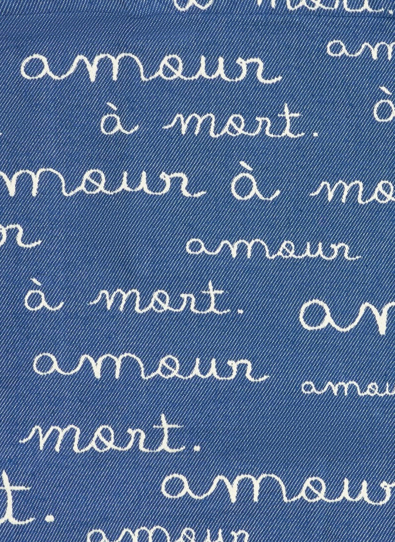 Casquette AMOUR jacquard denim