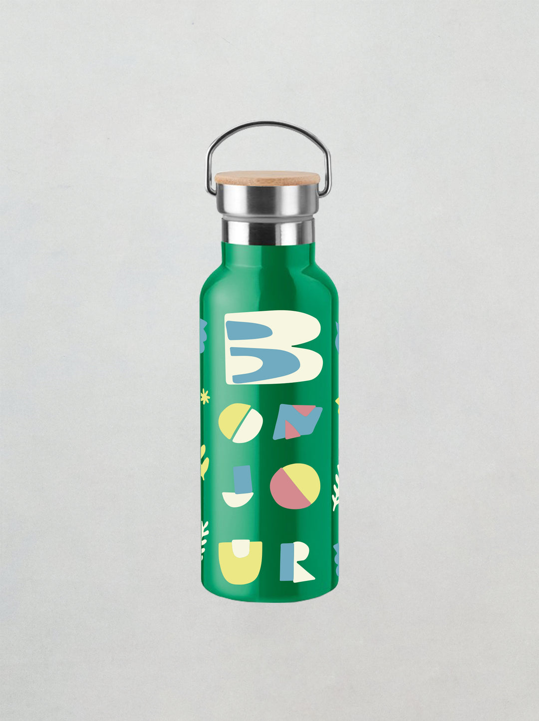 Gourde Bonjour vert multicolore Vrai Vianney 
