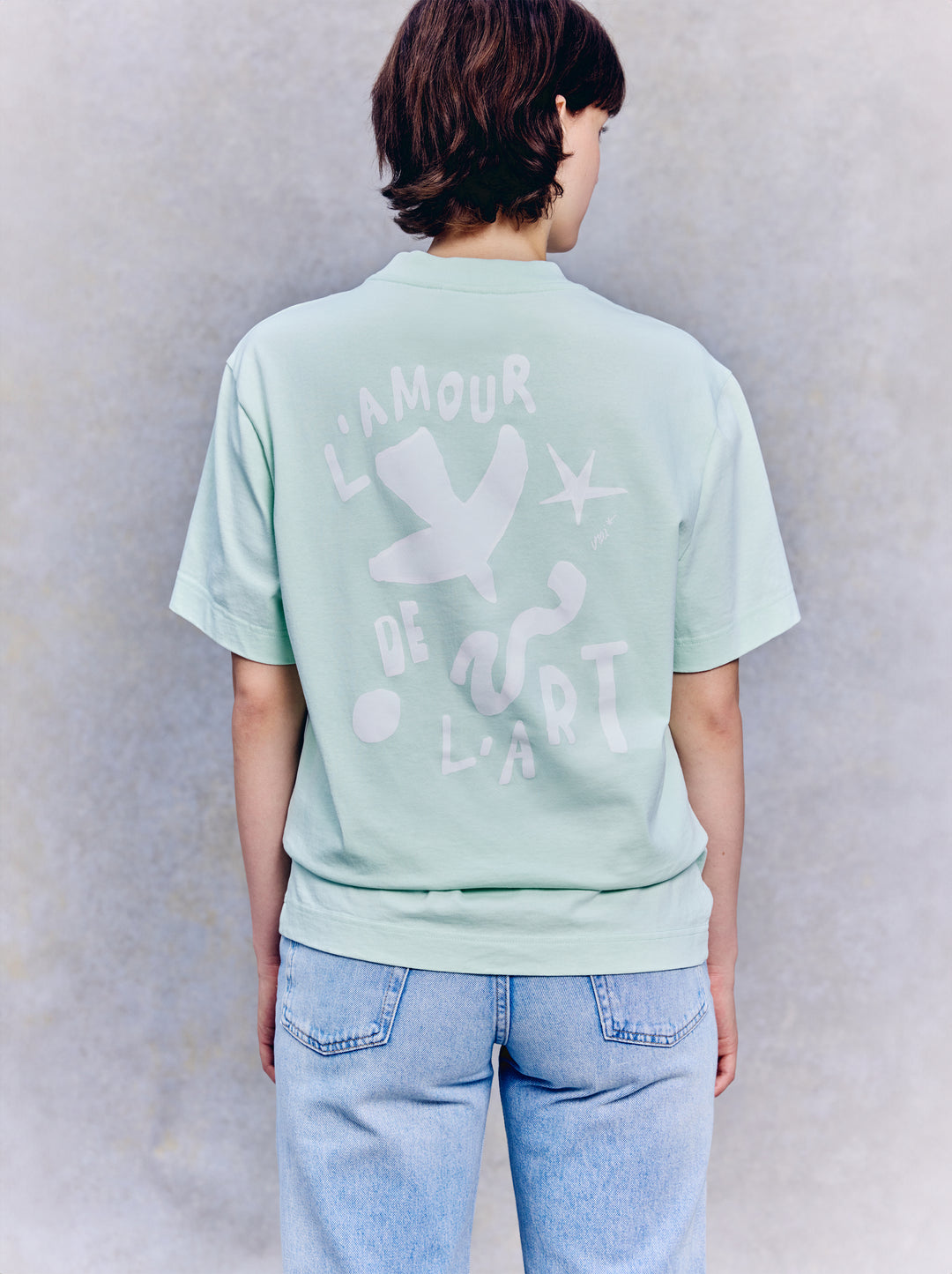 T-shirt ILLUSTRATION vert d'eau