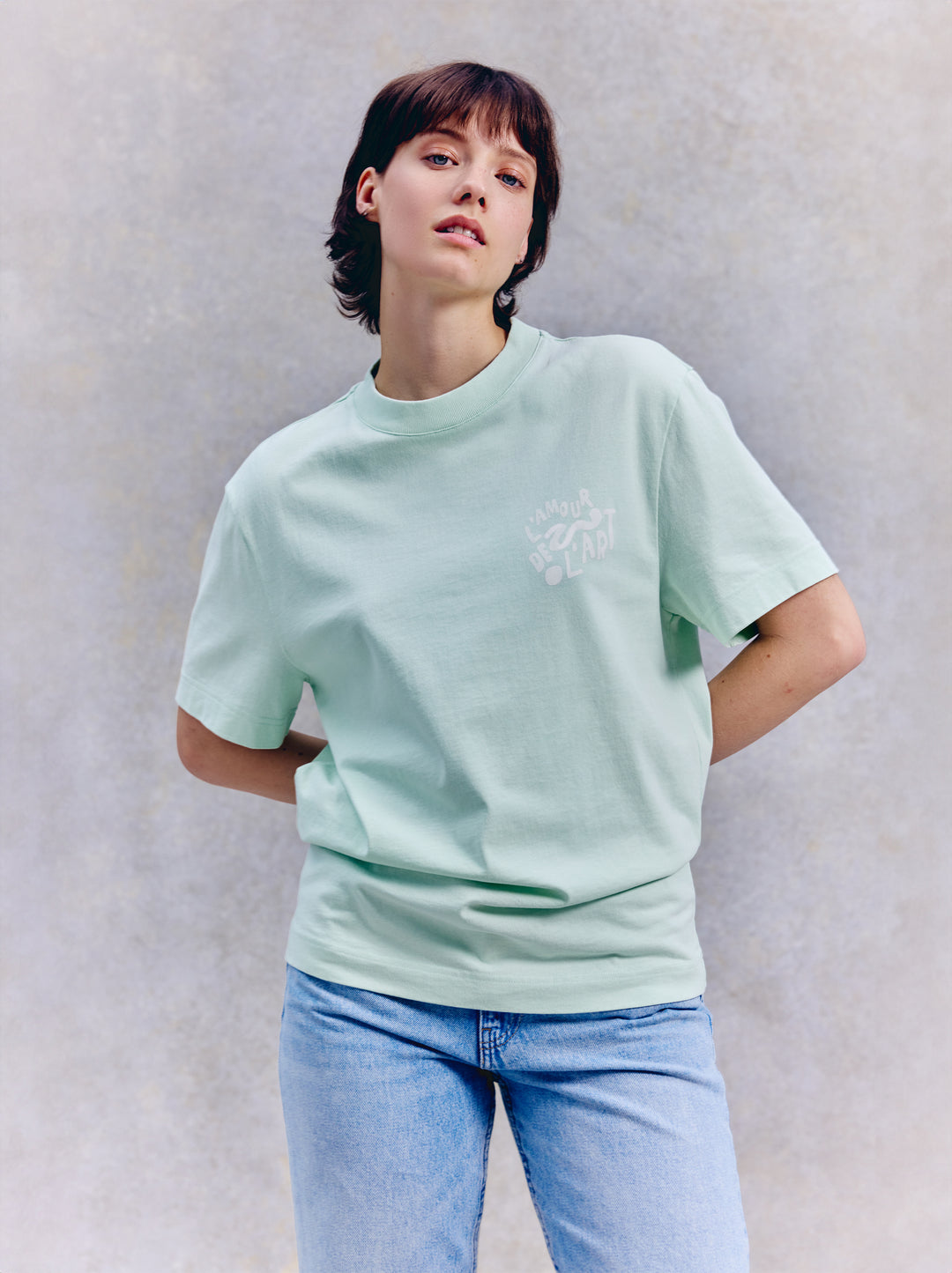 T-shirt ILLUSTRATION vert d'eau