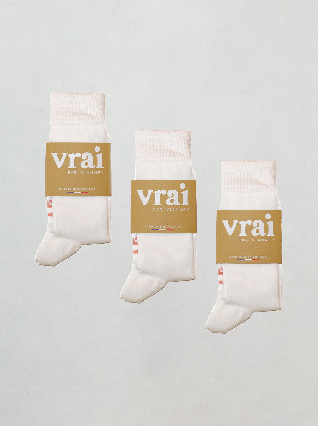 Trio de chaussettes BLANCHES