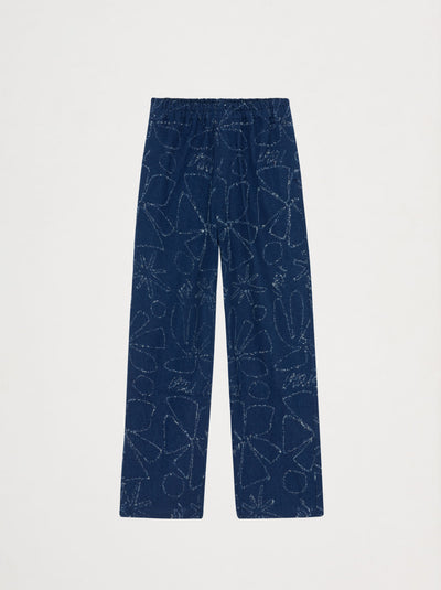 Pantalon élastique unisexe FLEURS D’HIVER