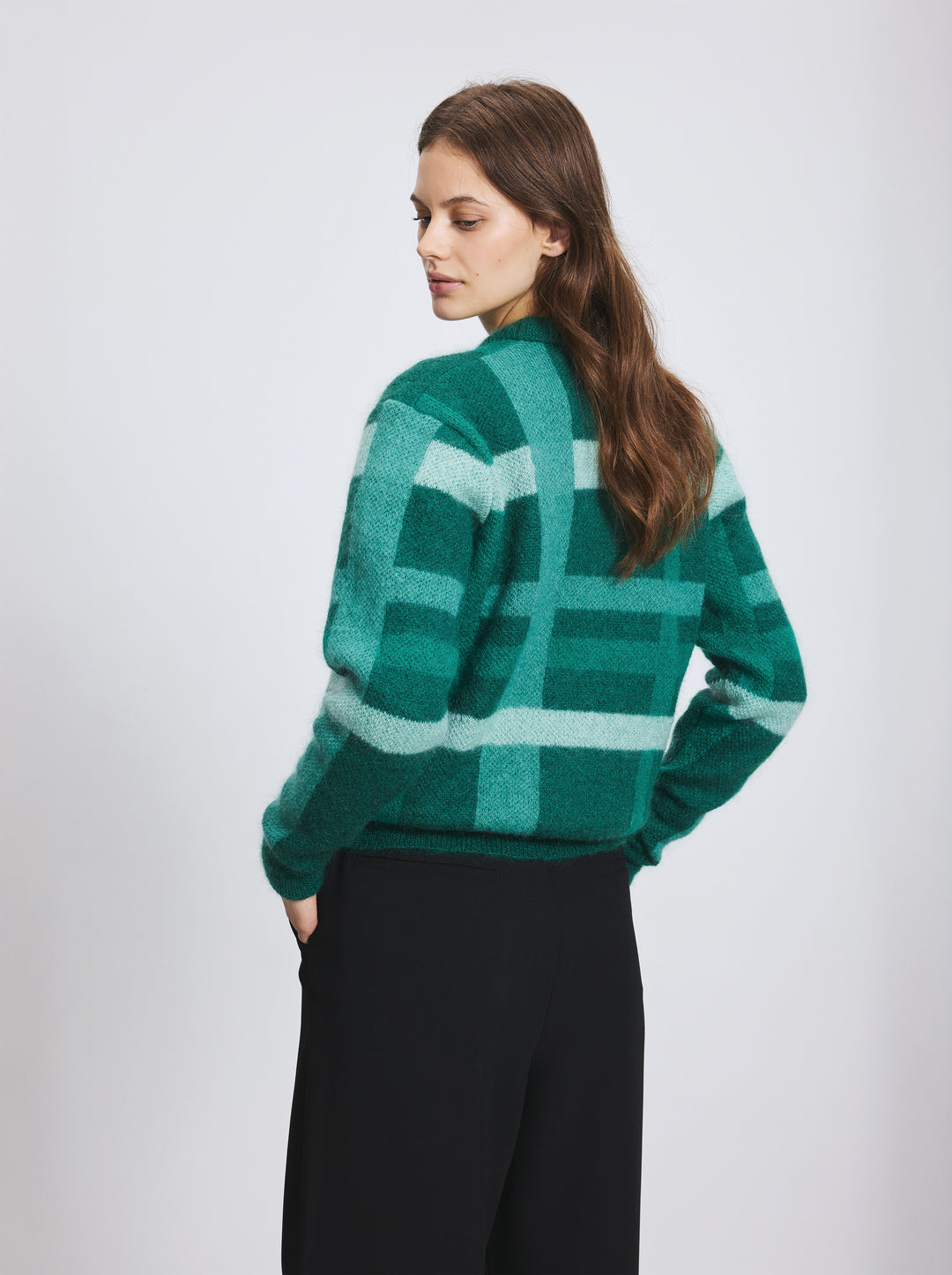 Pull unisexe MOHAIR nuancier vert