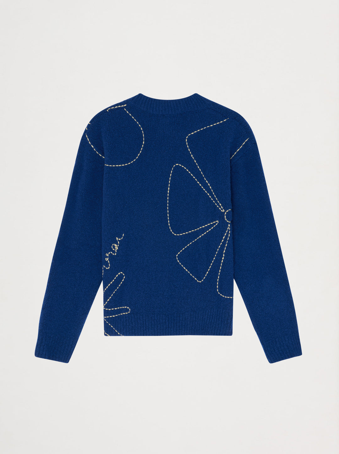 Pull unisexe col rond CROQUIS bleu