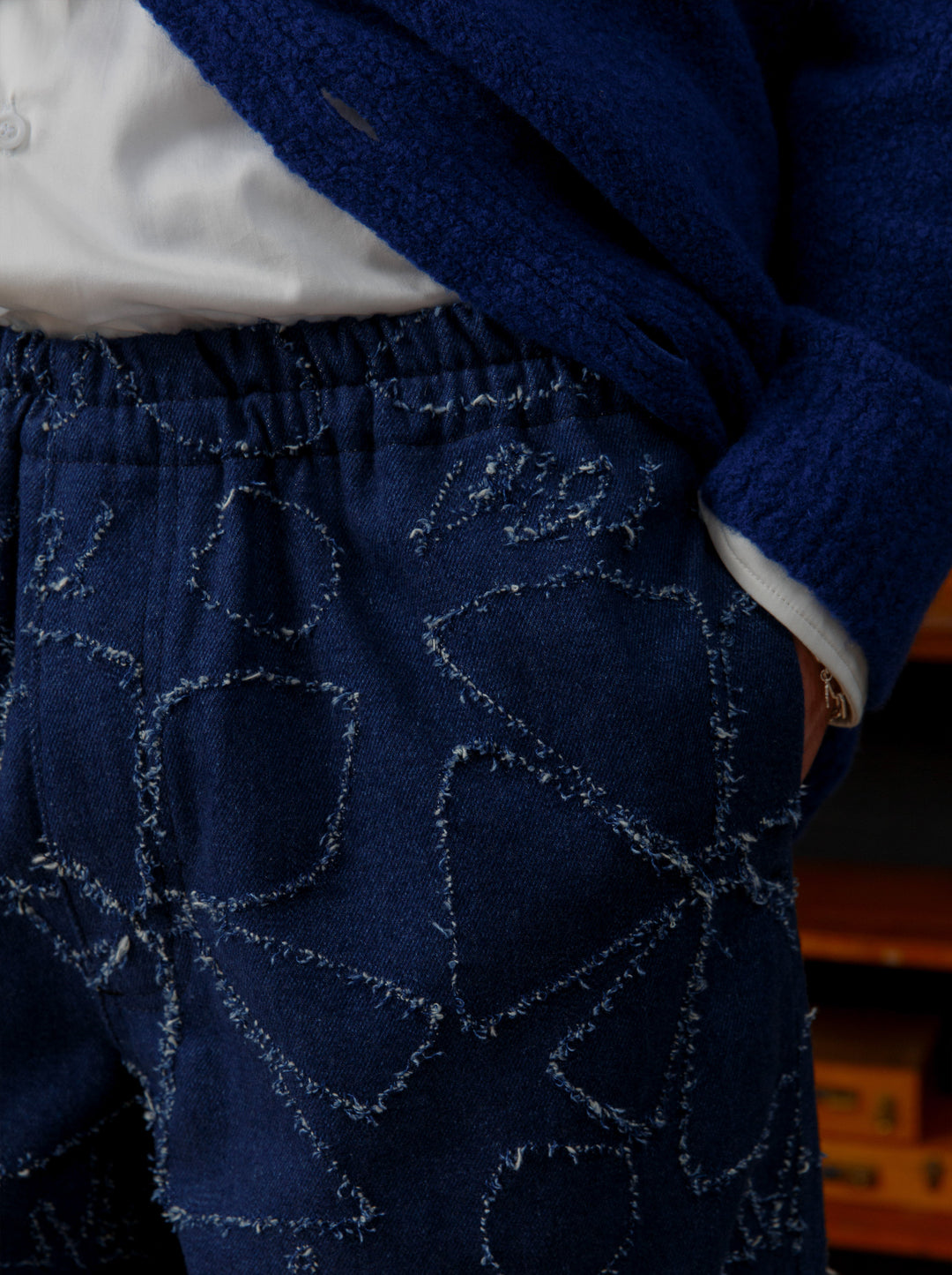 Pantalon élastique unisexe FLEURS D’HIVER