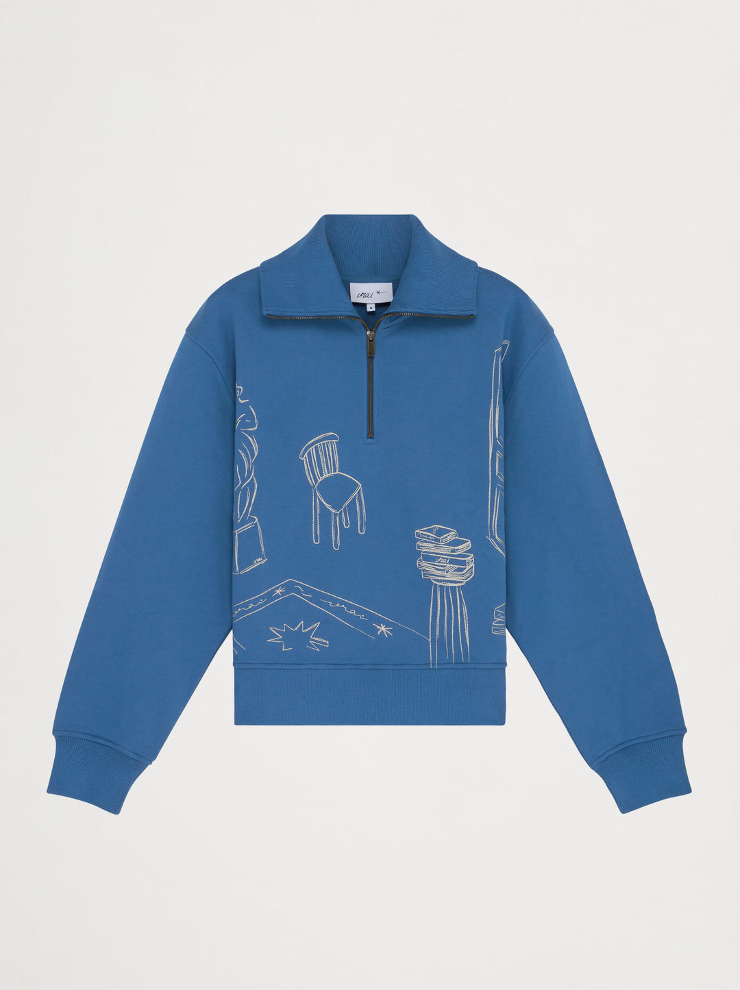 Sweat zippé unisexe brodé DANS LE CLUB