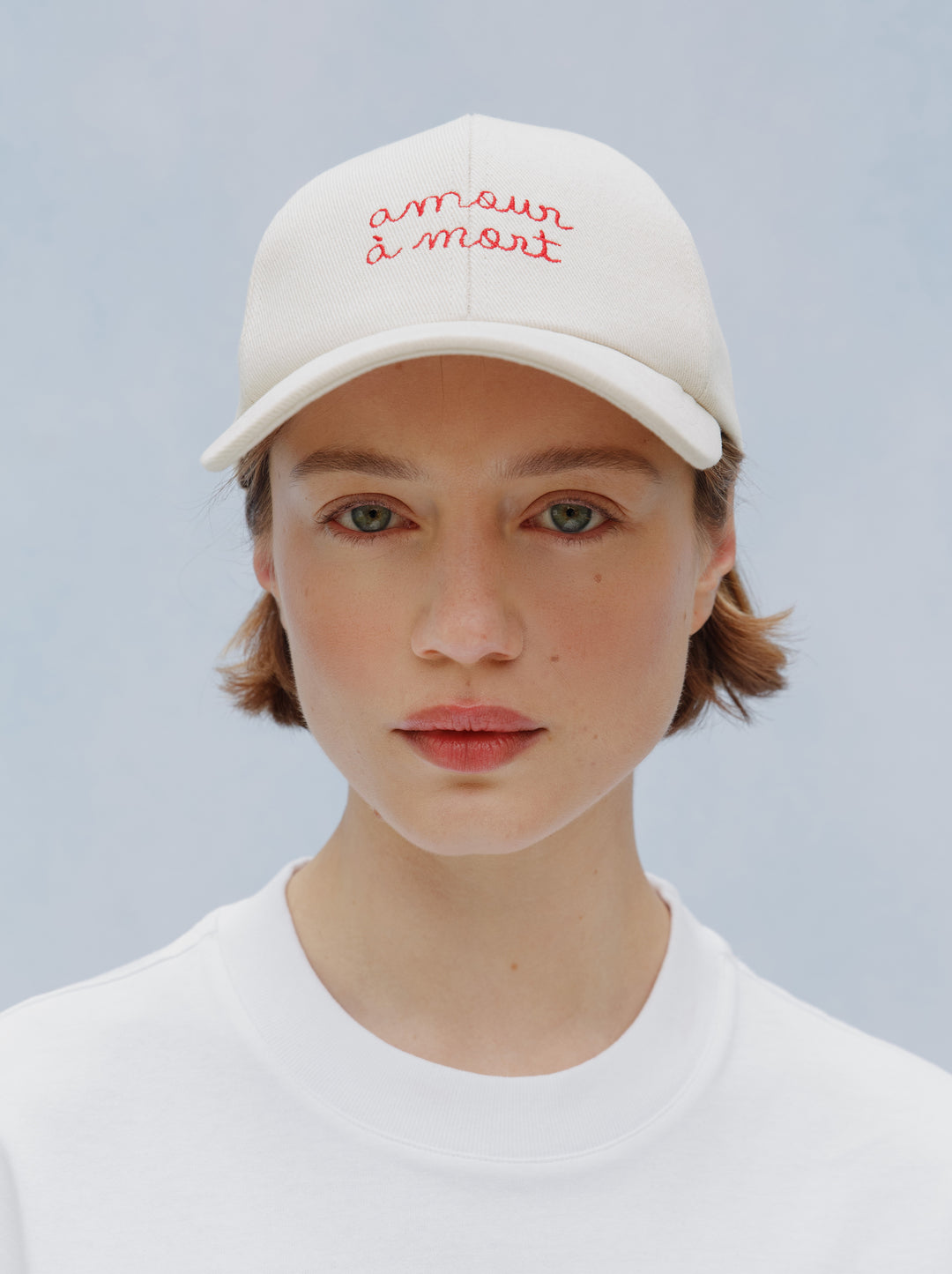 Casquette AMOUR À MORT écru