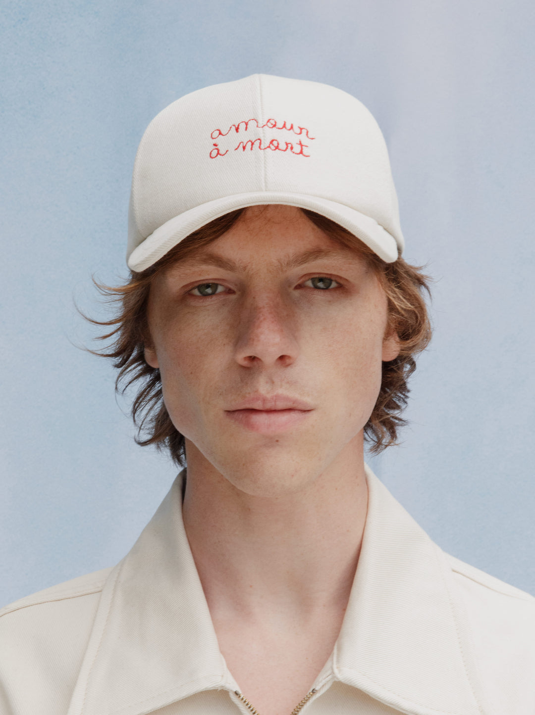 Casquette AMOUR À MORT écru