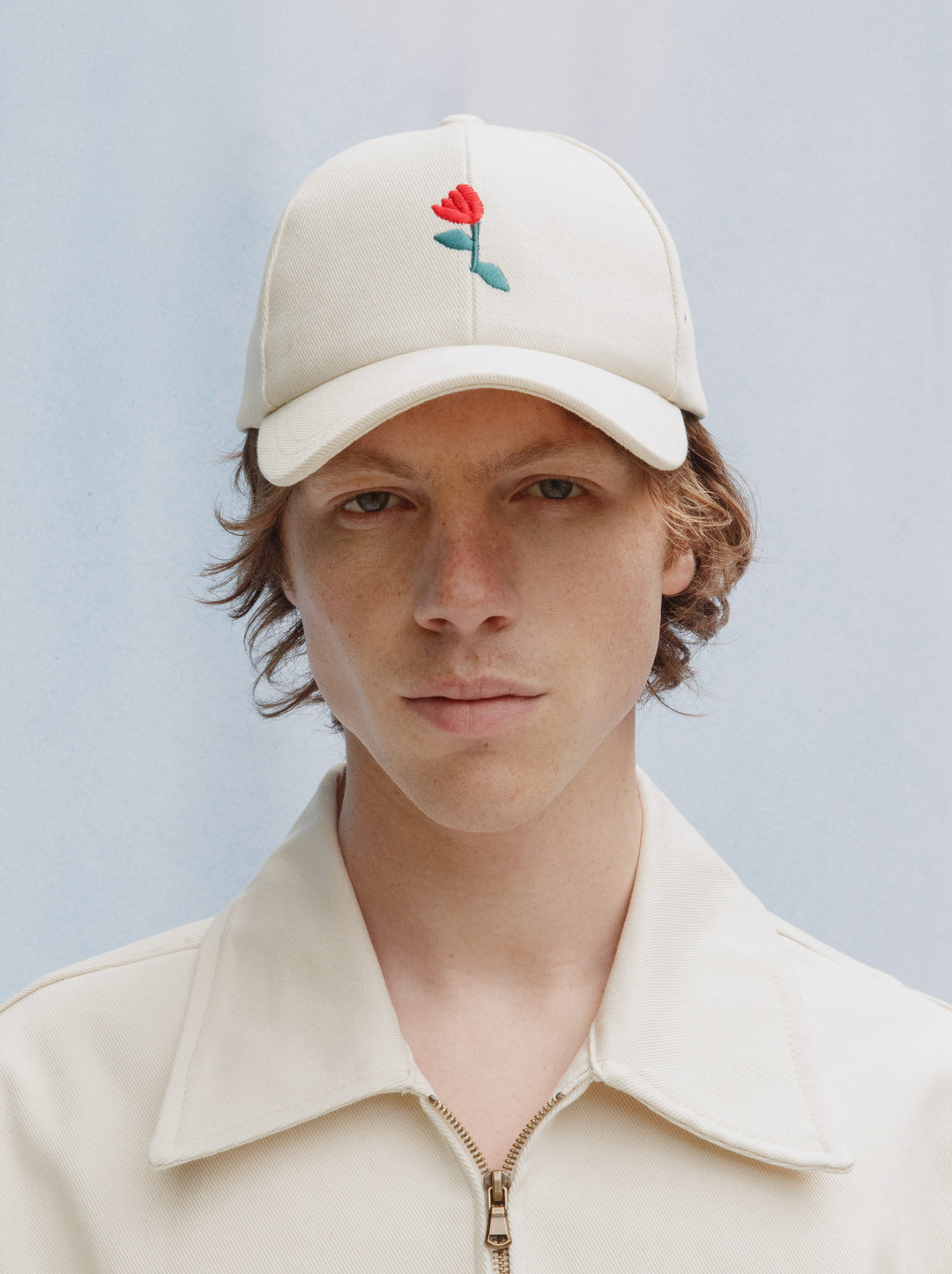 Casquette FLEUR écru