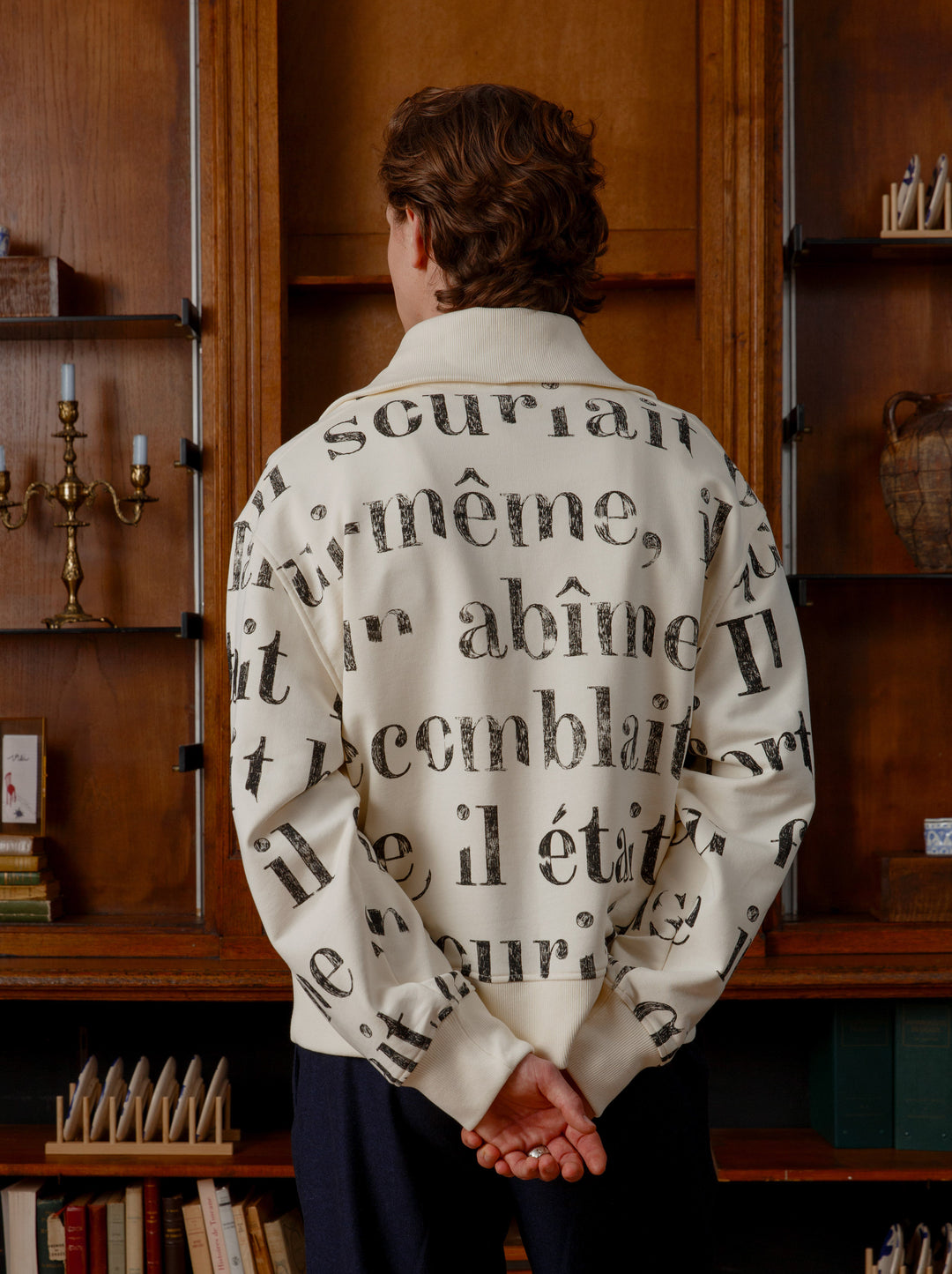 Sweat zippé unisexe LIVRE OUVERT