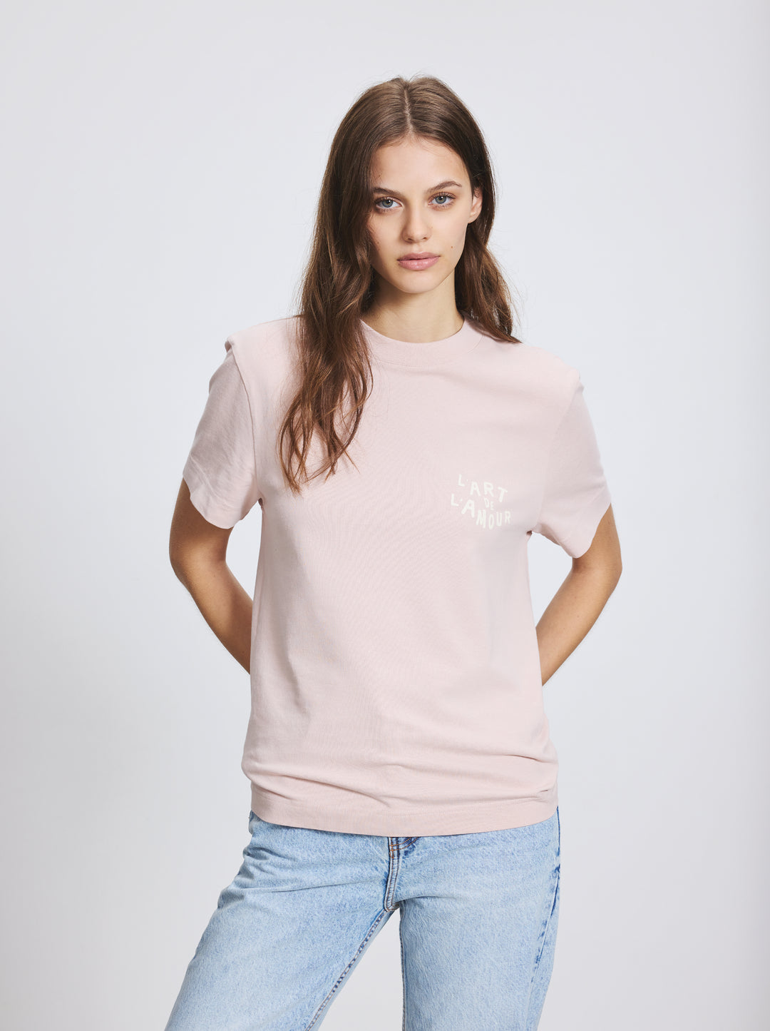 T-shirt unisexe L'ART DE L'AMOUR rose glacé