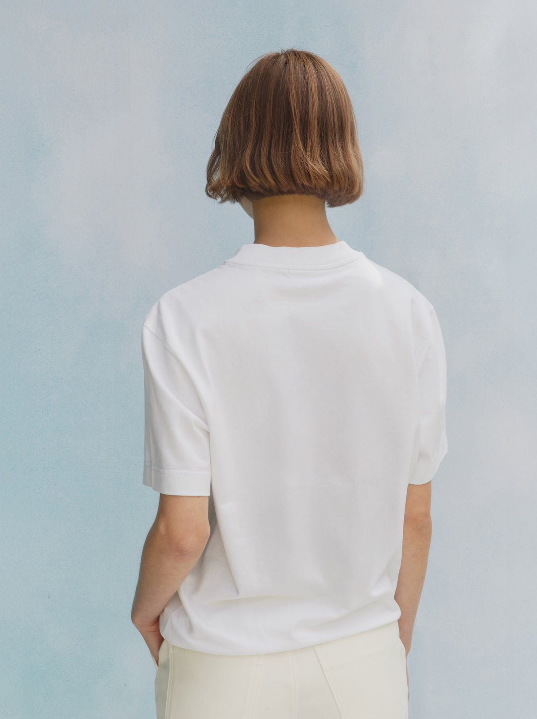 T-shirt unisexe AMOUR À MORT brodé blanc