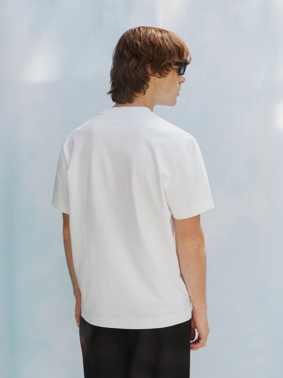 T-shirt unisexe AMOUR À MORT brodé blanc