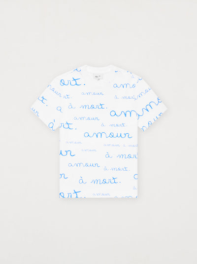 T-shirt unisexe AMOUR blanc