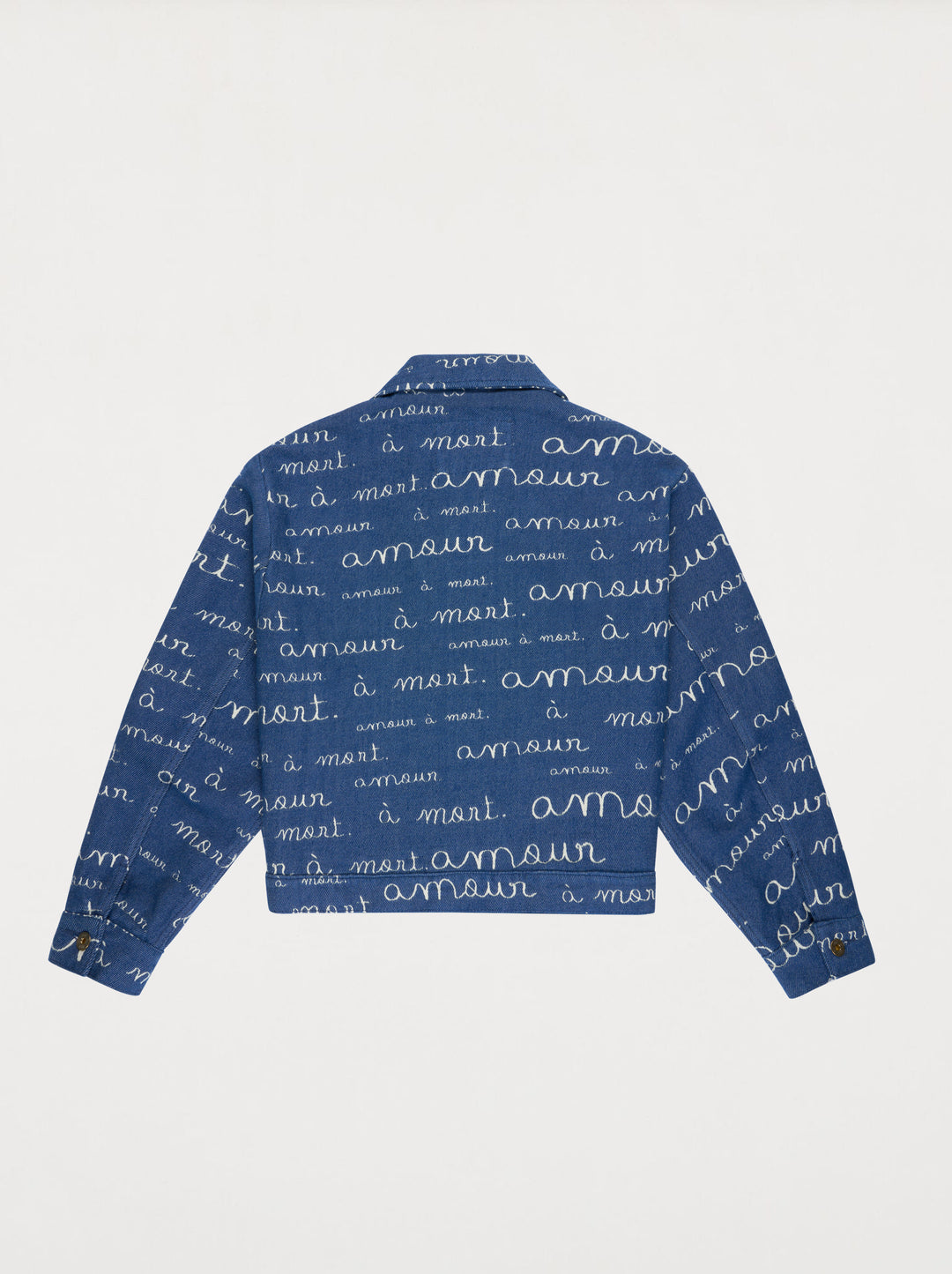 Veste unisexe AMOUR jacquard denim