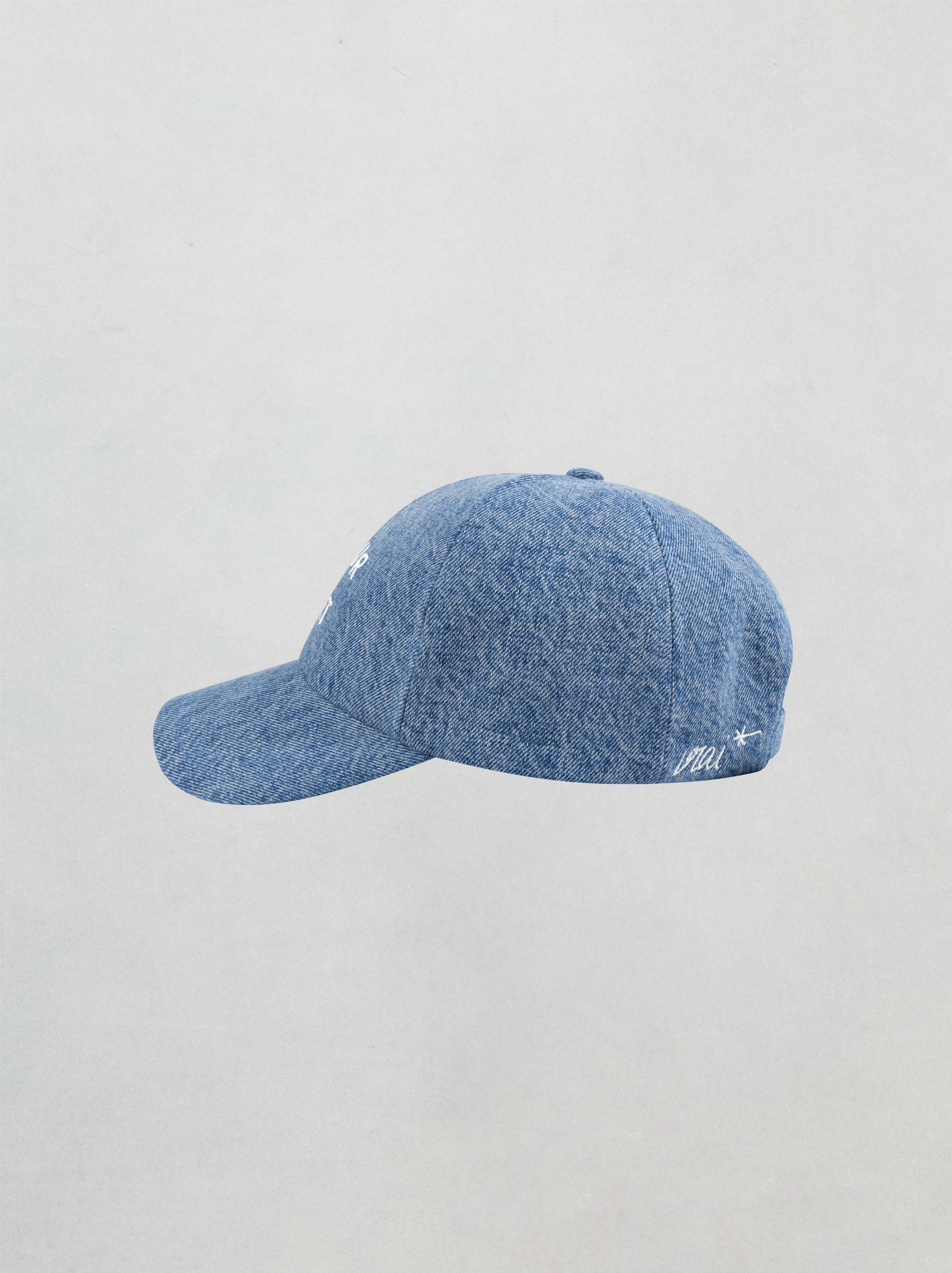 casquette brodée unisexe denim l'amour de l'art 