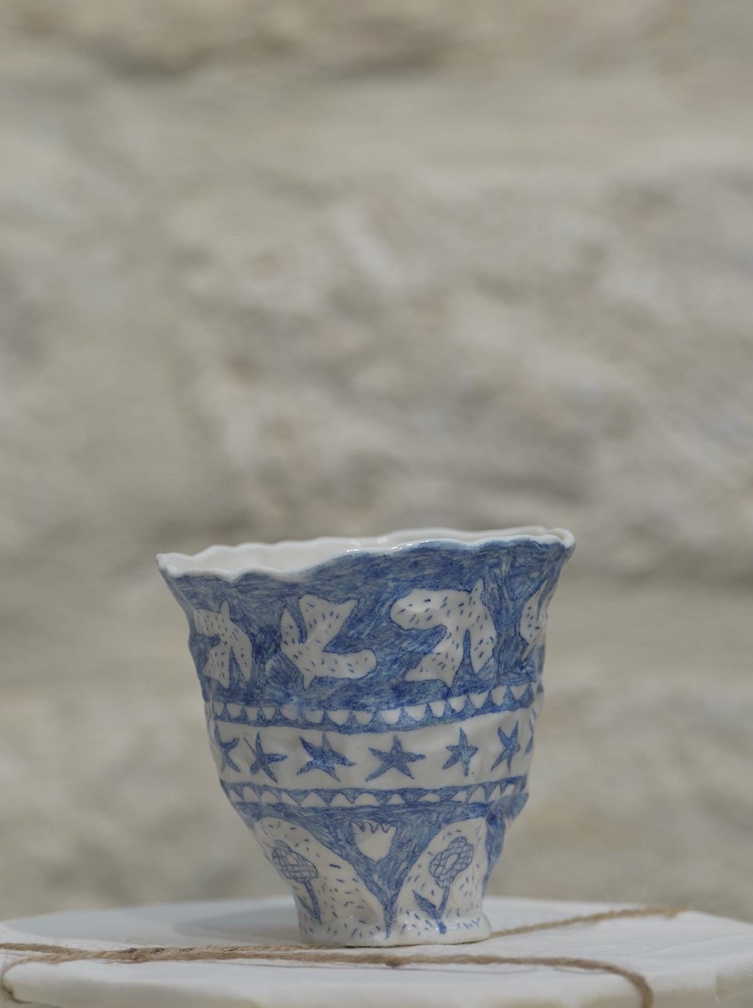 Tasse Etoile bleue VRAI X CAPUCINE PAGERON