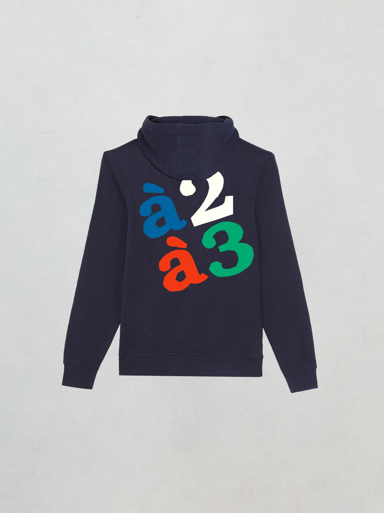 SWEATSHIRT MARINE A2A3  VRAI VIANNEY