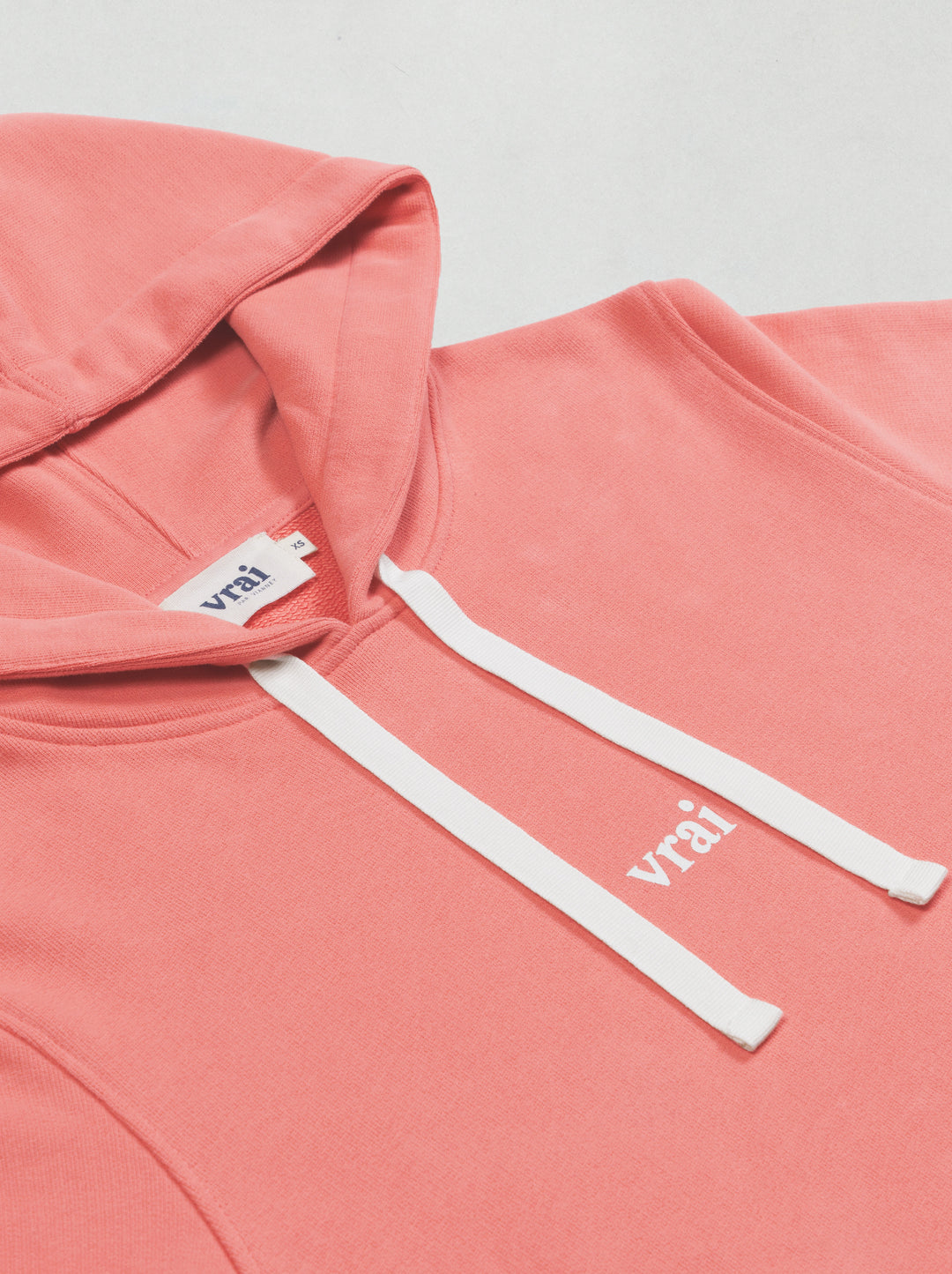 Sweat capuche VRAI corail